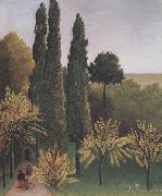 Henri Rousseau Landscape in Buttes-Chaumont Germany oil painting artist